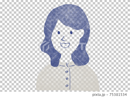Female stamp upper body 75381534