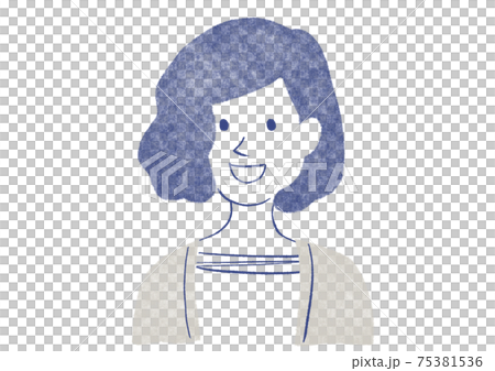 Female stamp upper body 75381536