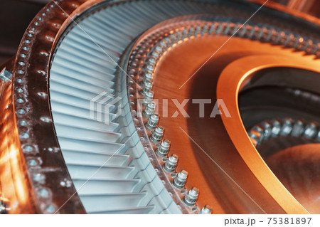 Structural element of a gas turbine with blades for aviation and power generation. Structural element of a gas turbine with blades for aviation and power generation. 75381897