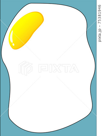 卵イラスト 生卵メッセージカードのイラスト素材