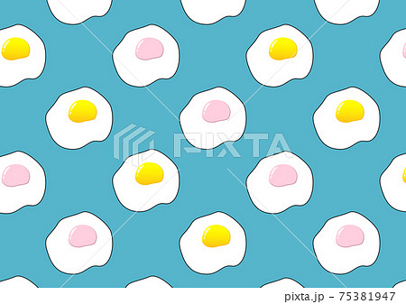 卵イラスト 背景ターコイズのイラスト素材