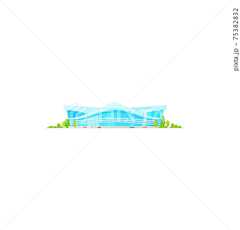 Sport center isolate stadium building construction 75382832