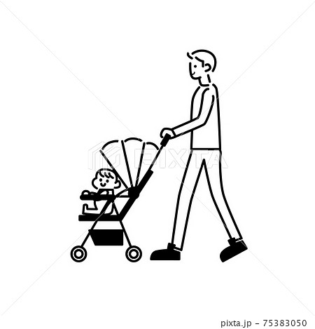 pram clipart black and white