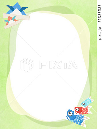 鯉のぼりのフレーム素材 - 複数のバリエーションがあります 75383583