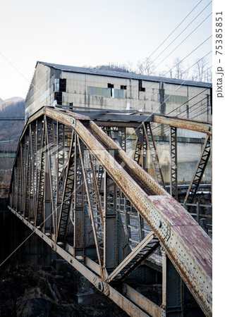 古河橋 足尾本山駅跡 栃木県日光市足尾 古河橋 足尾本山駅跡 栃木県日光市足尾 75385851