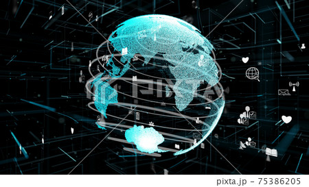 Futuristic online internet network and internet of things IOT concept Futuristic online internet network and internet of things IOT concept 75386205