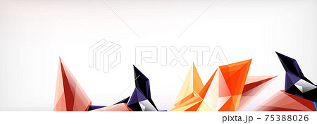 Vector 3d triangles and pyramids abstract background for business or technology presentations, internet posters or web brochure covers Vector 3d triangles and pyramids abstract background for business or technology presentations, internet posters or web brochure covers 75388026