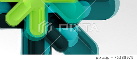 Abstract glossy crosses background for business or technology presentations, internet posters or web brochure covers 75388979