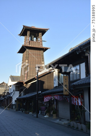 【埼玉県川越市】時の鐘が見える風景 【埼玉県川越市】時の鐘が見える風景 75388995