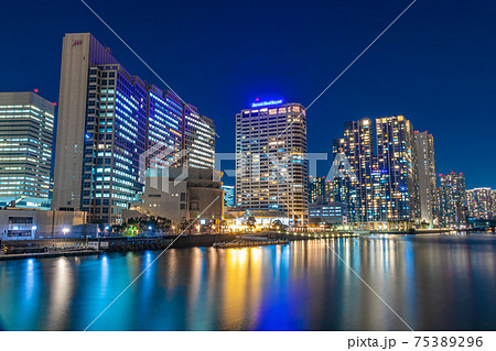 天王洲アイルの都市夜景 天王洲アイルの都市夜景 75389296