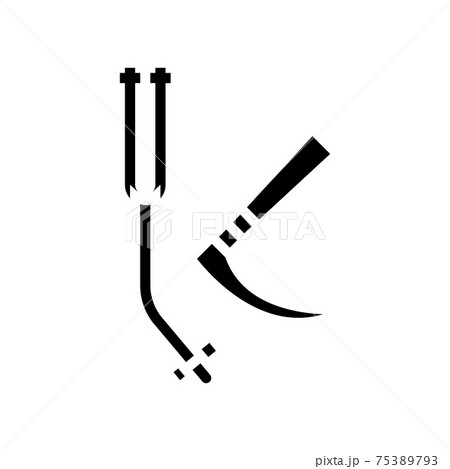 tracheal intubation tools glyph icon vector illustration 75389793