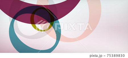 Ring geometric shapes, o letter repetition wallpaper. Abstract background for business or technology presentations, internet posters or web brochure covers 75389830