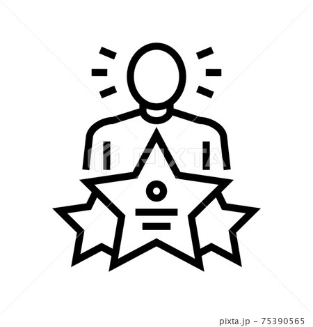 universal expert line icon vector illustration 75390565