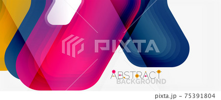 Vector 3d arrow geometric composition, abstract background for business or technology presentation, internet poster or web brochure cover, wallpaper Vector 3d arrow geometric composition, abstract background for business or technology presentation, internet poster or web brochure cover, wallpaper 75391804