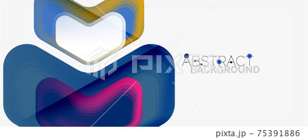Vector 3d arrow geometric composition, abstract background for business or technology presentation, internet poster or web brochure cover, wallpaper Vector 3d arrow geometric composition, abstract background for business or technology presentation, internet poster or web brochure cover, wallpaper 75391886