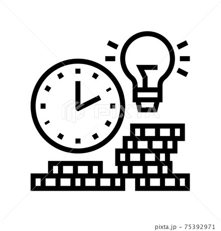 earning money time line icon vector illustration earning money time line icon vector illustration 75392971