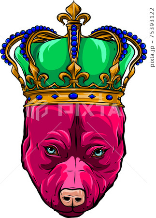 King Dog vector illustration on white background 75393122