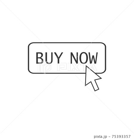 Buy now button, click, website element. Vector illustration. Buy now button, click, website element. Vector illustration. 75393357