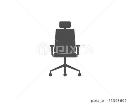 Office chair, seat icon. Vector illustration, flat design. 75393605