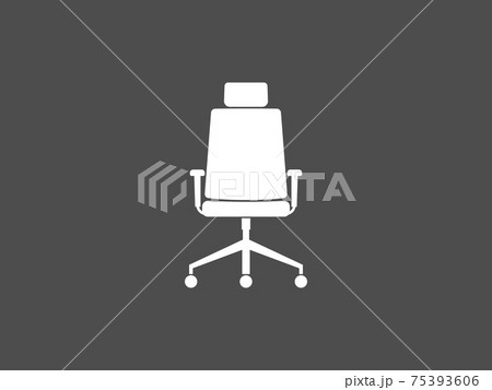 Office chair, seat icon. Vector illustration, flat design. 75393606