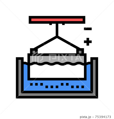 metal galvanization color icon vector illustration 75394173
