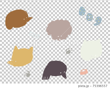 Various doggy illustrations 75396557