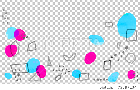 水彩畫 幾何學 圖案 75397134