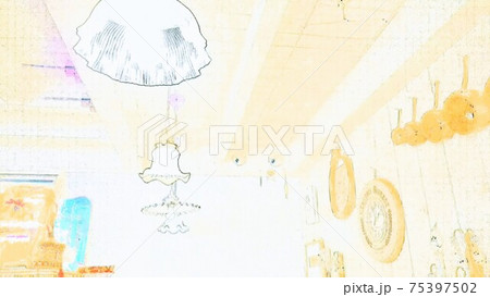 カントリーテイストの部屋　ペンダントランプ 75397502