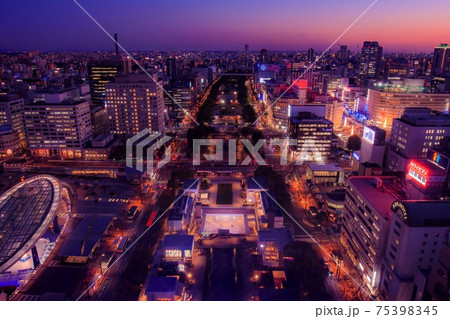 名古屋　テレビ塔からの栄の夜景 75398345