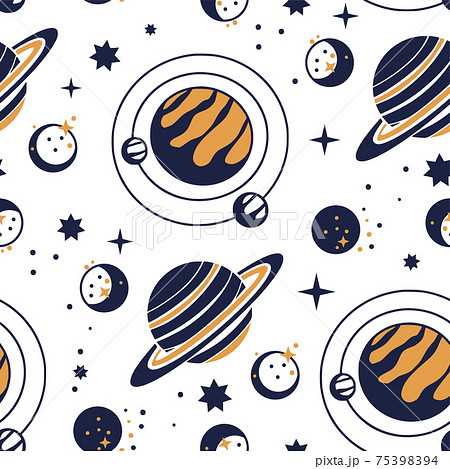 Night celestial star planet moon vector Night celestial star planet moon vector 75398394