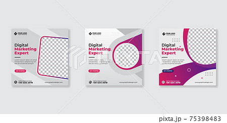 Digital business marketing social media post template	 75398483