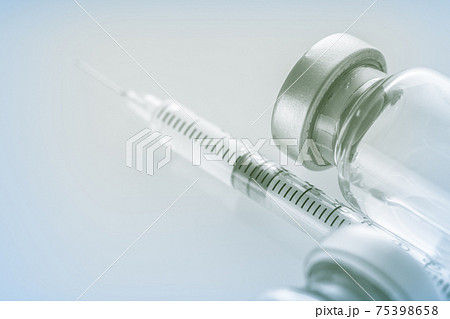 syringe and medicine bottle for injection 75398658