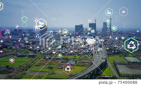 都市と環境　サステナブルな社会　SDGs 75400086