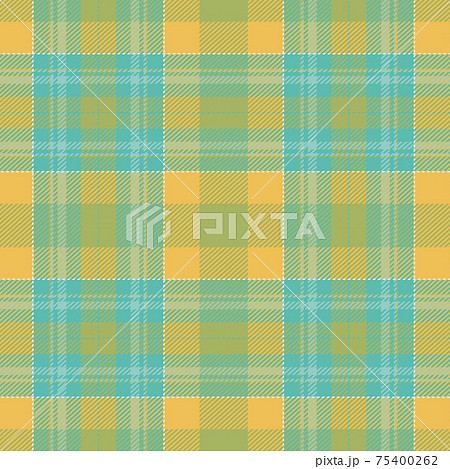 Scotland tartan seamless plaid texture with rhombuses and squares - Vector 75400262