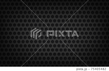 Material perforated metal dark background texture - Vector 75405482