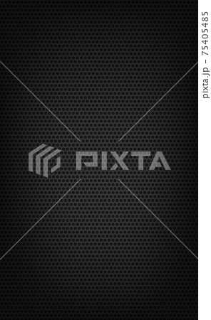 Material perforated metal dark background texture - Vector 75405485
