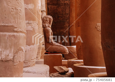 Ruins of the Egyptian Karnak Temple, the largest open-air museum in Luxor 75405681
