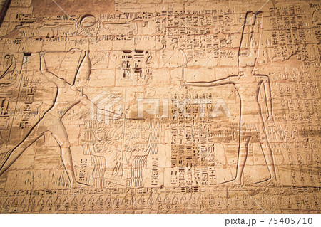 Ruins of the Egyptian Karnak Temple, the largest open-air museum in Luxor 75405710