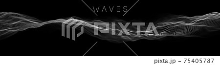 Music abstract background blue. Equalizer for music, showing sound waves with music waves, music background equalizer vector concept. 75405787