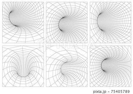 Singularity abstract black hole vortex concept 3d illustration. Grid wormhole wireframe tunnel. 3d gravity quantum, vector wormhole illustration. EPS 10. Singularity abstract black hole vortex concept 3d illustration. Grid wormhole wireframe tunnel. 3d gravity quantum, vector wormhole illustration. EPS 10. 75405789