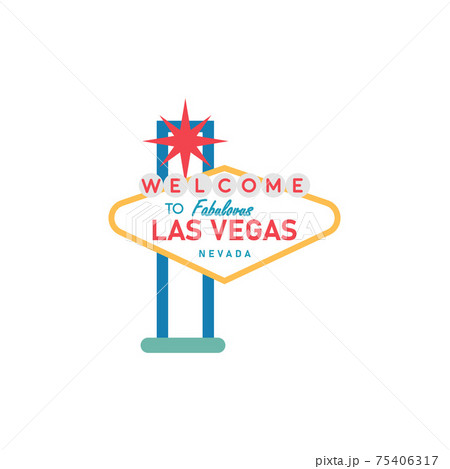 Las vegas casino sign background Royalty Free Vector Image