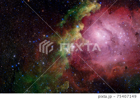 Outer space art. Starfield. Elements of this image furnished by NASA. Outer space art. Starfield. Elements of this image furnished by NASA. 75407149