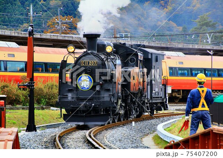 鬼怒川路を行く…蒸気機関車【C11-207】 鬼怒川路を行く…蒸気機関車【C11-207】 75407200