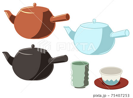 お茶　急須　線無し 75407253