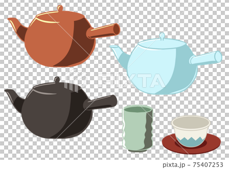 お茶　急須　線無し 75407253