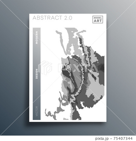 Abstract minimal design for flyer, poster, brochure cover, background, wallpaper, typography, or other printing products. Vector illustration 75407344
