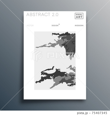 Abstract minimal design for flyer, poster, brochure cover, background, wallpaper, typography, or other printing products. Vector illustration 75407345