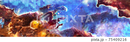 Somewhere in space near Pillars of creation. Somewhere in space near Pillars of creation. 75409216