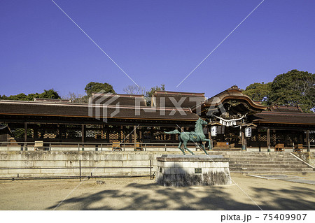 室津　賀茂神社　社殿　兵庫県たつの市御津町 75409907