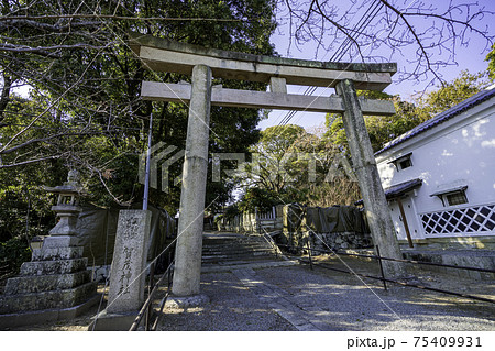 室津　賀茂神社　鳥居　兵庫県たつの市御津町 75409931